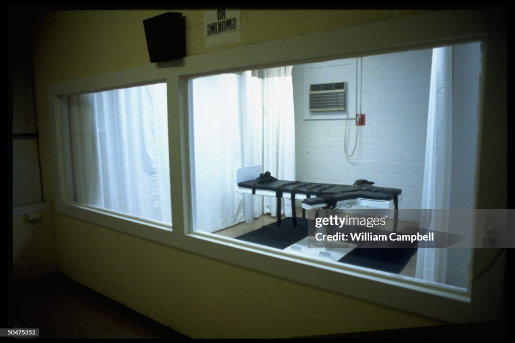Lethal injection chamber at Angola Priso