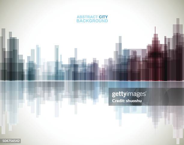abstract city pattern background - digital architecture stock illustrations