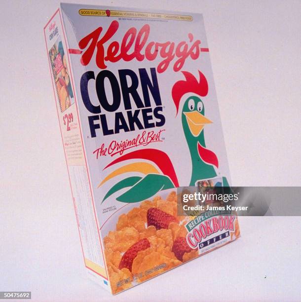 Box of Kellogg's Corn Flakes cereal, among 5 top-selling brands .