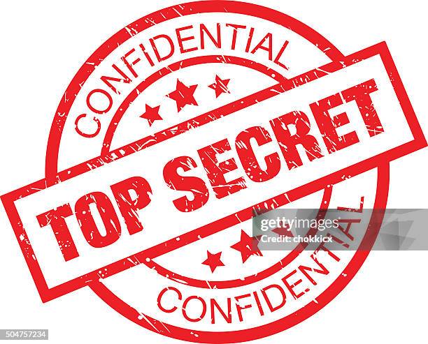 stockillustraties, clipart, cartoons en iconen met top secret rubber stamp - privacy