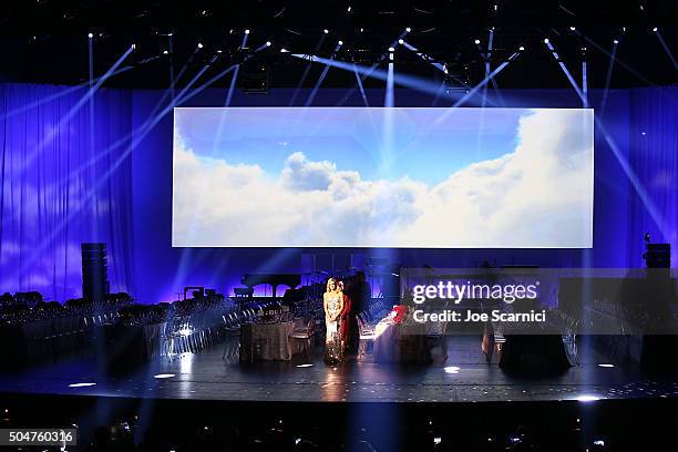 General view of atmosphere at the Qatar Airways Los Angeles Gala at Dolby Theatre on January 12, 2016 in Hollywood, California.