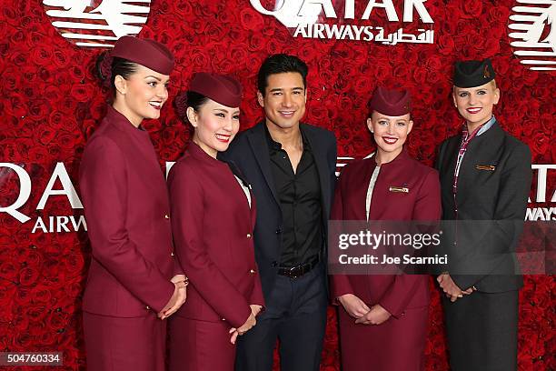 Mario Lopez arrives at Qatar Airways Los Angeles Gala at Dolby Theatre on January 12, 2016 in Hollywood, California.