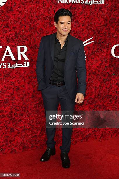 Mario Lopez arrives at Qatar Airways Los Angeles Gala at Dolby Theatre on January 12, 2016 in Hollywood, California.