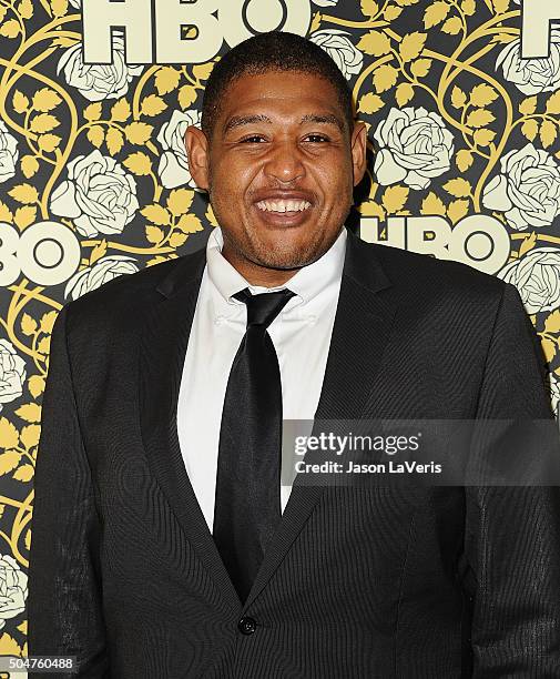 Actor Omar Benson Miller attends HBO's post 2016 Golden Globe Awards party at Circa 55 Restaurant on January 10, 2016 in Los Angeles, California.