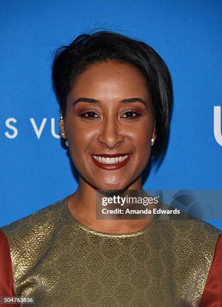 Kimberly Chandler arrives at the 6th Biennial UNICEF Ball at the Beverly Wilshire Four Seasons Hotel on January 12, 2016 in Beverly Hills, California.