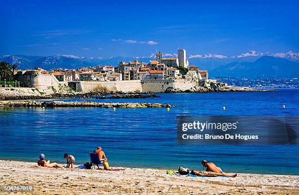 the french riviera, antibes - antibes stock pictures, royalty-free photos & images