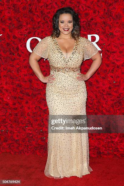 Singer/songwriter Kimberley Locke attends the Qatar Airways Los Angeles Gala at Dolby Theatre on January 12, 2016 in Hollywood, California.