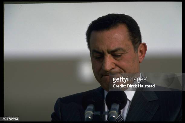 Pres. Hosni Mubarak hosting world ldrs. Conf. On fighting terrorism & promoting peace in Mideast in show of support for suicide bomb-weary Israel.