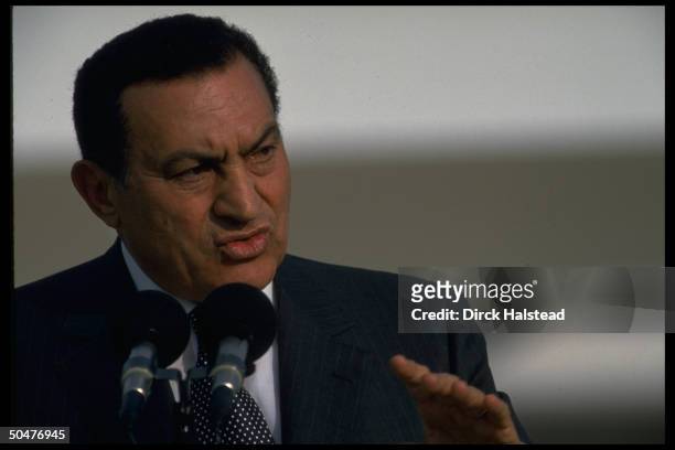 Pres. Hosni Mubarak hosting world ldrs. Conf. On fighting terrorism & promoting peace in Mideast in show of support for suicide bomb-weary Israel.