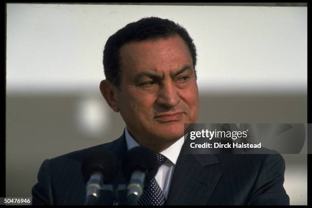 Pres. Hosni Mubarak hosting world ldrs. Conf. On fighting terrorism & promoting peace in Mideast in show of support for suicide bomb-weary Israel.