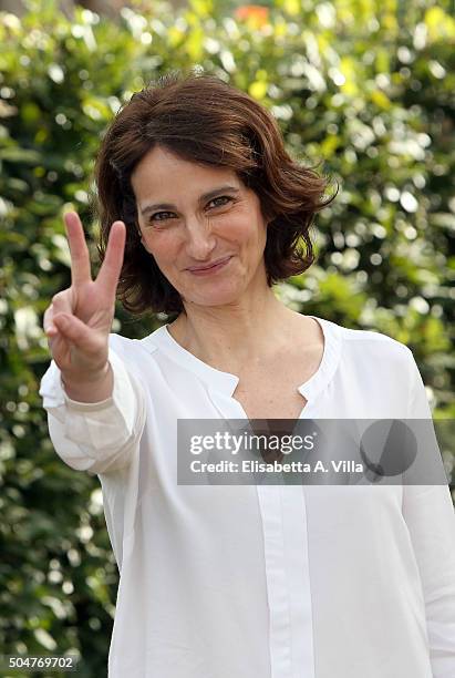 Lorenza Indovina attends a photocall for 'Tutti Insieme All'Improvviso' on January 13, 2016 in Rome, Italy.