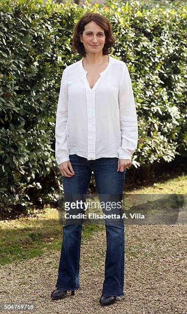 Lorenza Indovina attends a photocall for 'Tutti Insieme All'Improvviso' on January 13, 2016 in Rome, Italy.