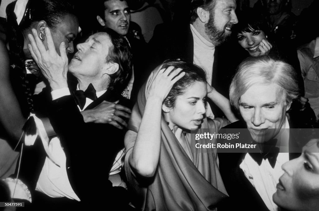 Liza Minnelli;Andy Warhol;Halston;Jack Jr. Haley [& Wife];Mrs. Mick Jagger