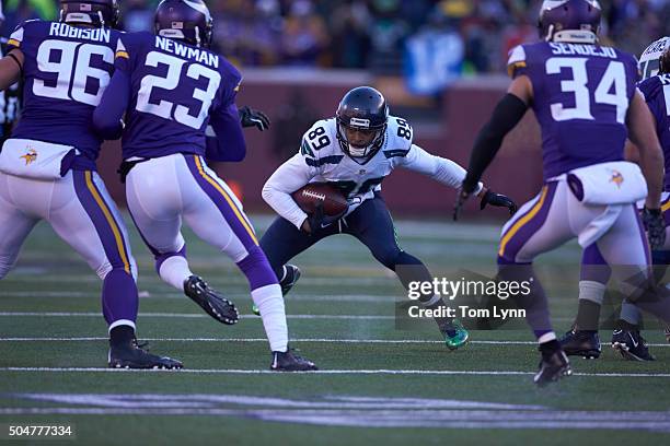 Playoffs: Seattle Seahawks Doug Baldwin in action vs Minnesota Vikings at US Bank Stadium. Minneapolis, MN 1/10/2016 CREDIT: Tom Lynn