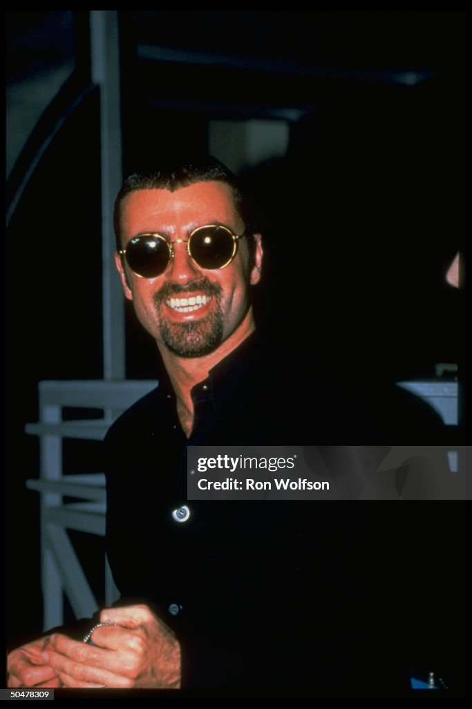 George Mic Pop singer George Michael . News Photo - Getty Images