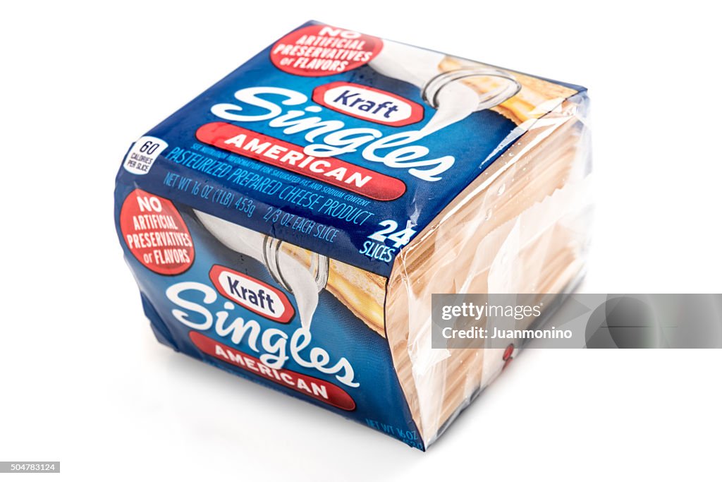Kraft Brand Single slices of American Cheese