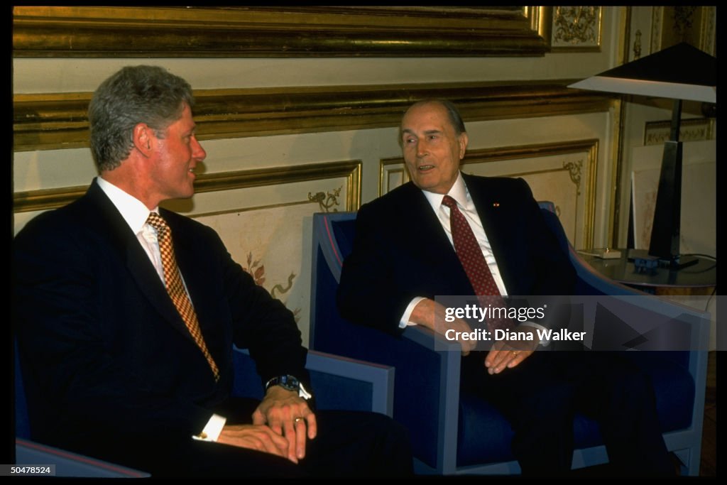 William J. Clinton;Francois Mitterrand