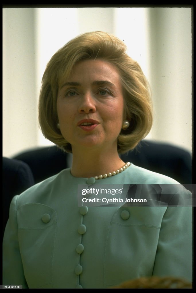 Hillary Rodham 1st Lady Hillary Rodham Clinton during Fruits & Vegetables Month ...