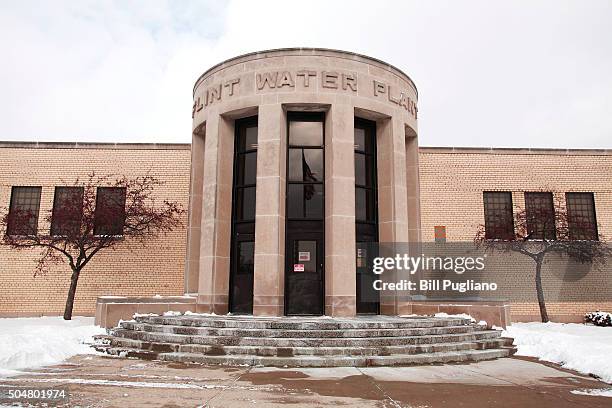 The Flint Water Plant is shown January 13, 2016 in Flint, Michigan. On Tuesday, Michigan Gov. Rick Snyder activated the National Guard to help the...