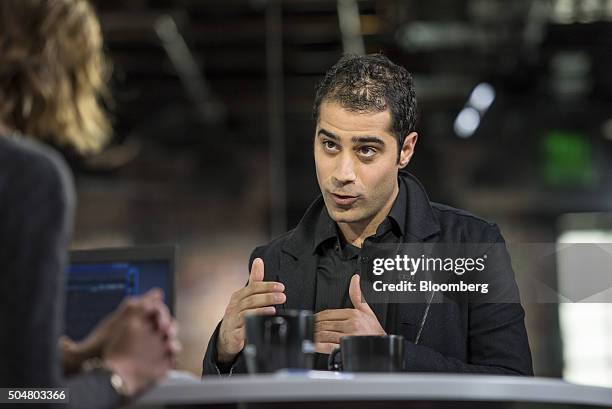 Kayvon Beykpour, co-founder and chief executive officer of Periscope, speaks during a Bloomberg West Television interview in San Francisco, U.S., on...