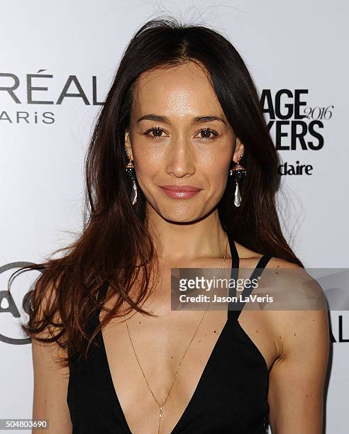 Actress Maggie Q attends the 2016 Marie Claire Image Maker Awards at Chateau Marmont on January 12, 2016 in Los Angeles, California.