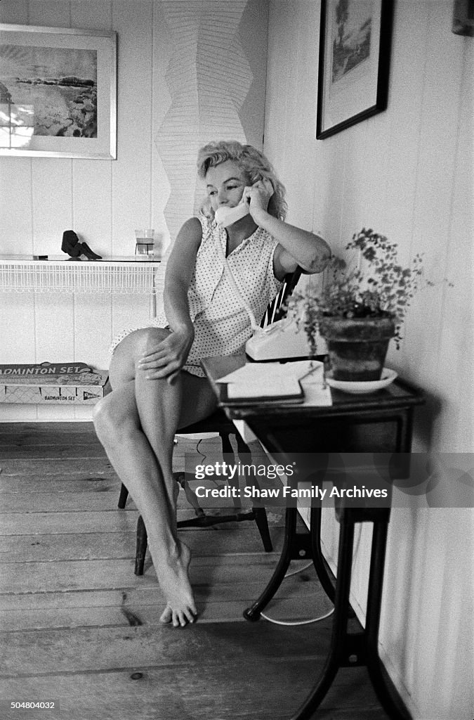 Marilyn Monroe On The Phone