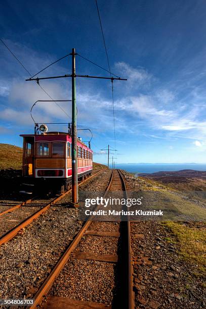 isle of man historic train - isle of man stock pictures, royalty-free photos & images