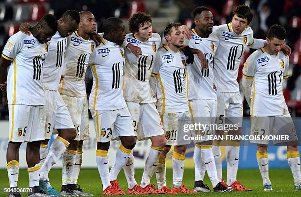 Lille's French midfielder Ibrahim Amadou, Zambian defender Stoppila Sunzu, French defender Benjamin Pavard, French midfielder Rio Mavuba, French...