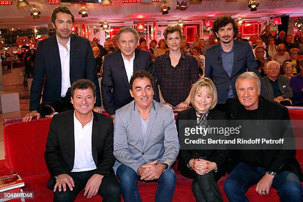 Ben, Michel Drucker, Oceanerosemarie, Arnaud Tsamere, Mains Guests of the show Humorists 'Les Chevaliers du fiel' Francis Ginibre and Eric Carriere,...