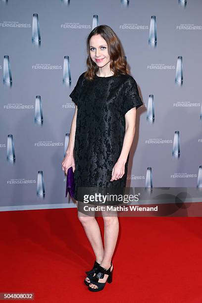 Nadja Becker attends the German Television Award at Rheinterrasse on January 13, 2016 in Duesseldorf, Germany.
