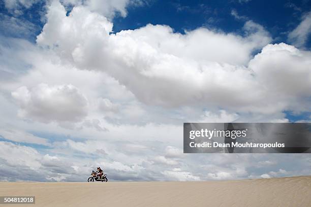 Jordi Viladoms of Spain riding on and for KTM 450 RALLY REPLICA RED BULL KTM FACTORY TEAM competes on day 11 stage ten between Belen and La Rioja...