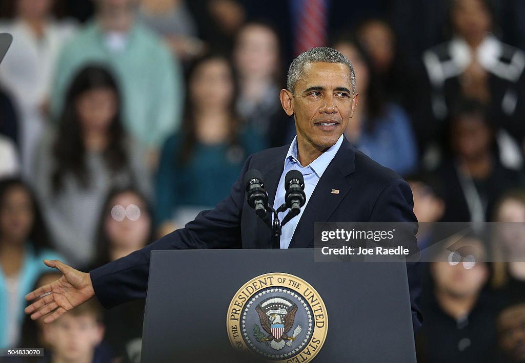 President Obama Discusses Action Points For 2016 In Nebraska