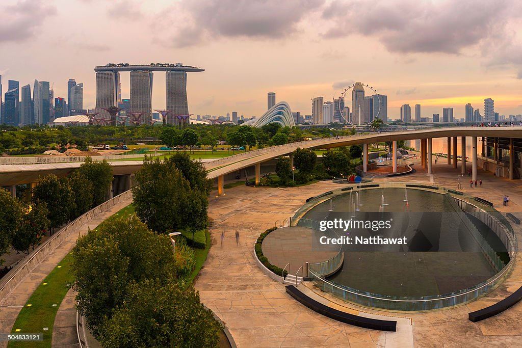 Singapore Marina Barrage reservoir