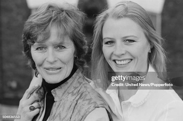 English actress Virginia McKenna posed with her daughter Louise McKenna in London in January 1984.