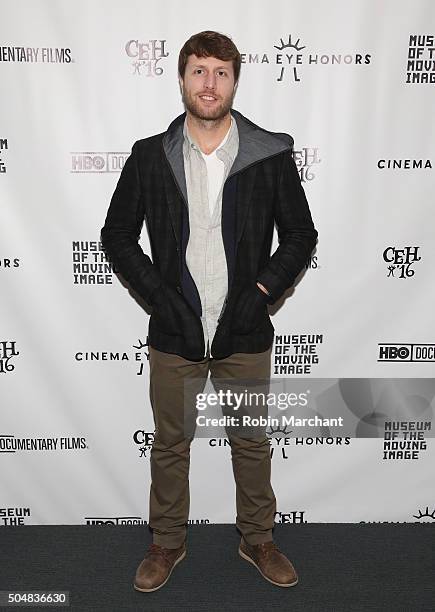 Matthew Heineman attends Cinema Eye Honors at Museum of Moving Image on January 13, 2016 in New York City.