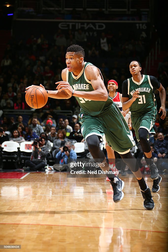 Milwaukee Bucks v Washington Wizards