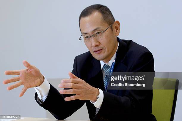 Shinya Yamanaka, director of the Center for iPS Cell Research and Application and Nobel laureate, speaks during an interview at Takeda Pharmaceutical...