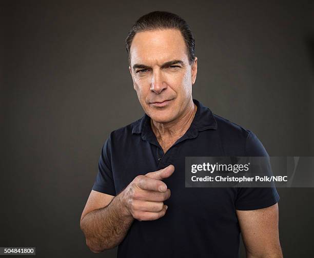 Actor Patrick Warburton poses for a portrait during the NBCUniversal Press Day at The Langham Huntington, Pasadena on January 13, 2016 in Pasadena,...