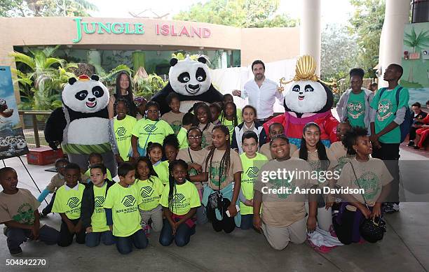 Jennifer Yuh Nelson and Alessandro Carloni attend an event celebrating Kung Fu Panda 3 to benefit Boys and Girls Clubs of Miami and Amigos For Kids...