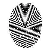 Modern fingerprint. Vector