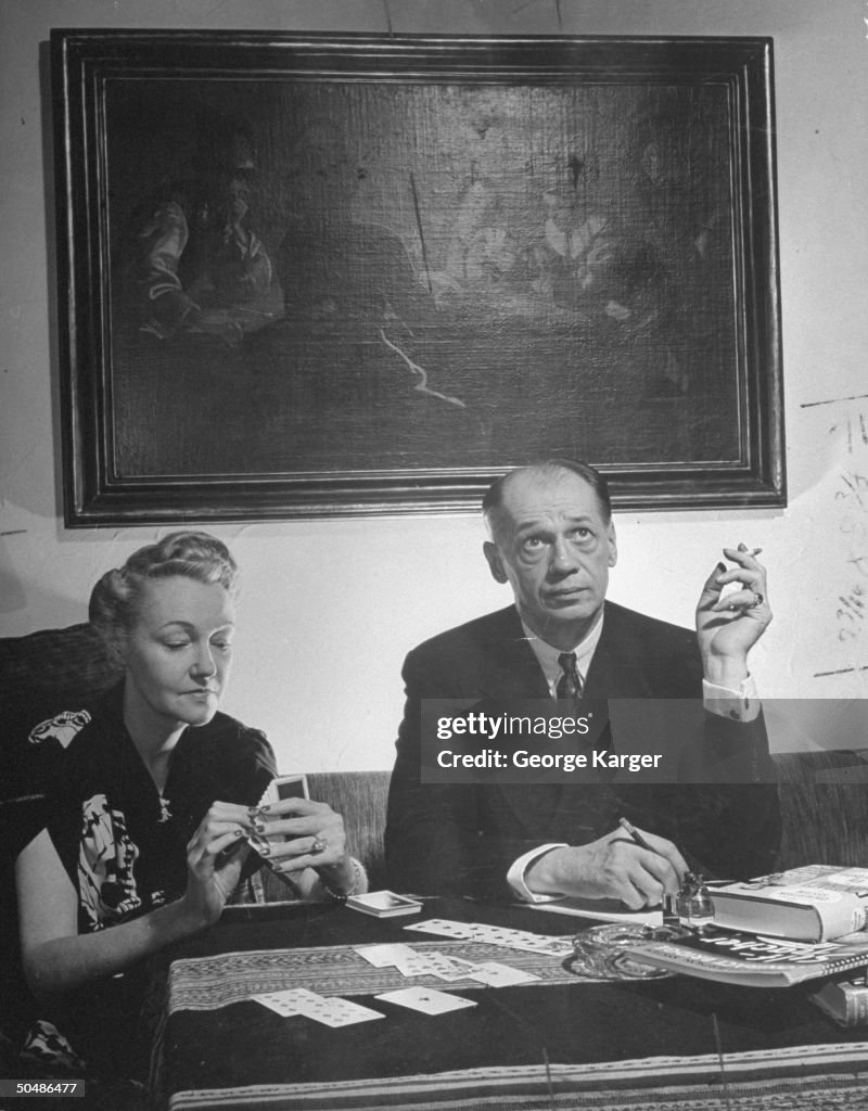 Ely Culbertson playing cards. News Photo - Getty Images