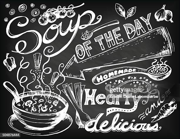 1,952 Chalk Drawing Food High Res Illustrations - Getty Images