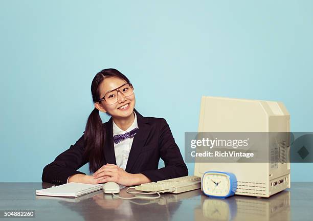 Retro Computer Women 3,142 Retro Computer Woman Stock Photos, High-Res Pictures, and Images ...