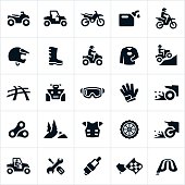 ATV, UTV and Dirt Bike Icons