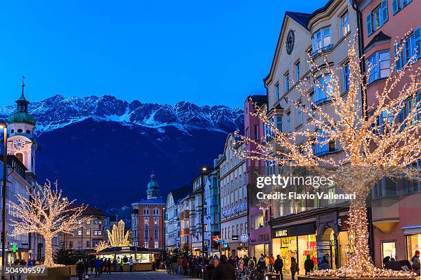 christmas in innsbruck, austria - innsbruck stock pictures, royalty-free photos & images