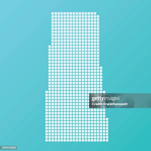 saskatchewan map basic square pattern turquoise - saskatchewan stock illustrations