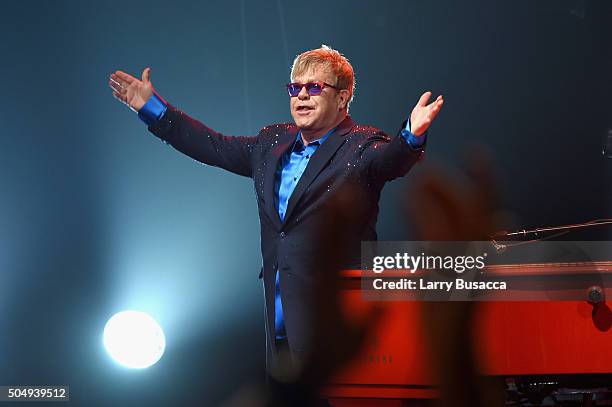 Elton John performed songs from his new album Wonderful Crazy Night out February 5, as well as classic hits, on January 13th at the Wiltern in Los...