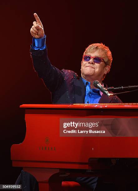 Elton John performed songs from his new album Wonderful Crazy Night out February 5, as well as classic hits, on January 13th at the Wiltern in Los...