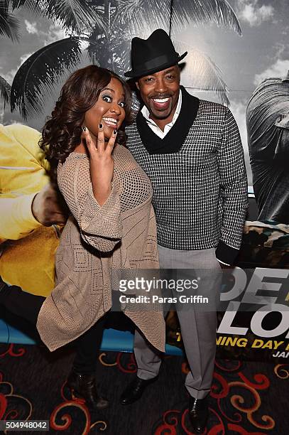 Actress Sherri Shepherd and producer Will Packer attends "Ride Along 2" advance screening at Regal Cinemas Atlantic Station on January 13, 2016 in...
