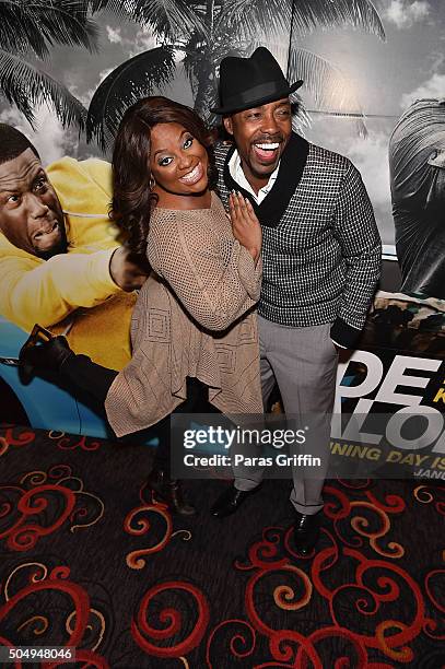 Actress Sherri Shepherd and producer Will Packer attends "Ride Along 2" advance screening at Regal Cinemas Atlantic Station on January 13, 2016 in...